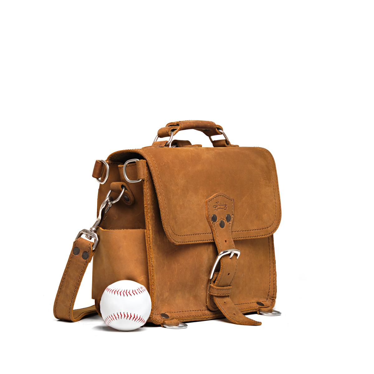 backpack mode saddleback leather Slim Leather Briefcase Tobacco