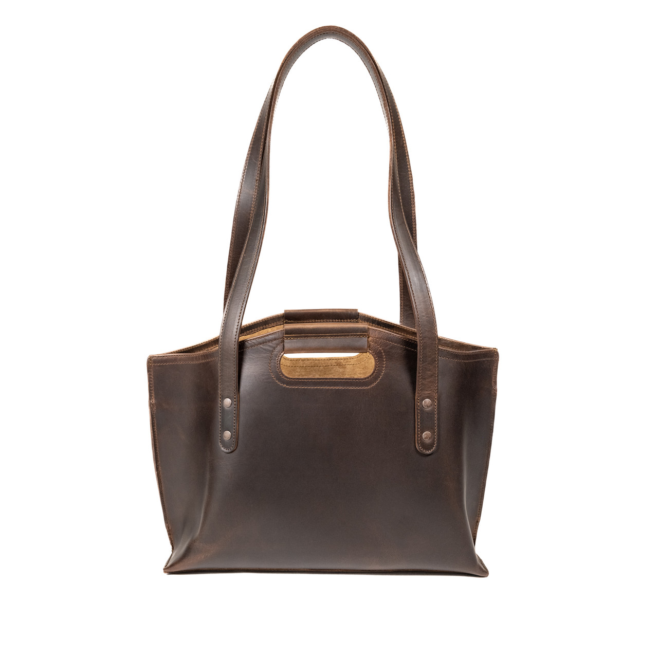 Rustico AC0610-0002 Urban Leather Tote Backpack in Saddle