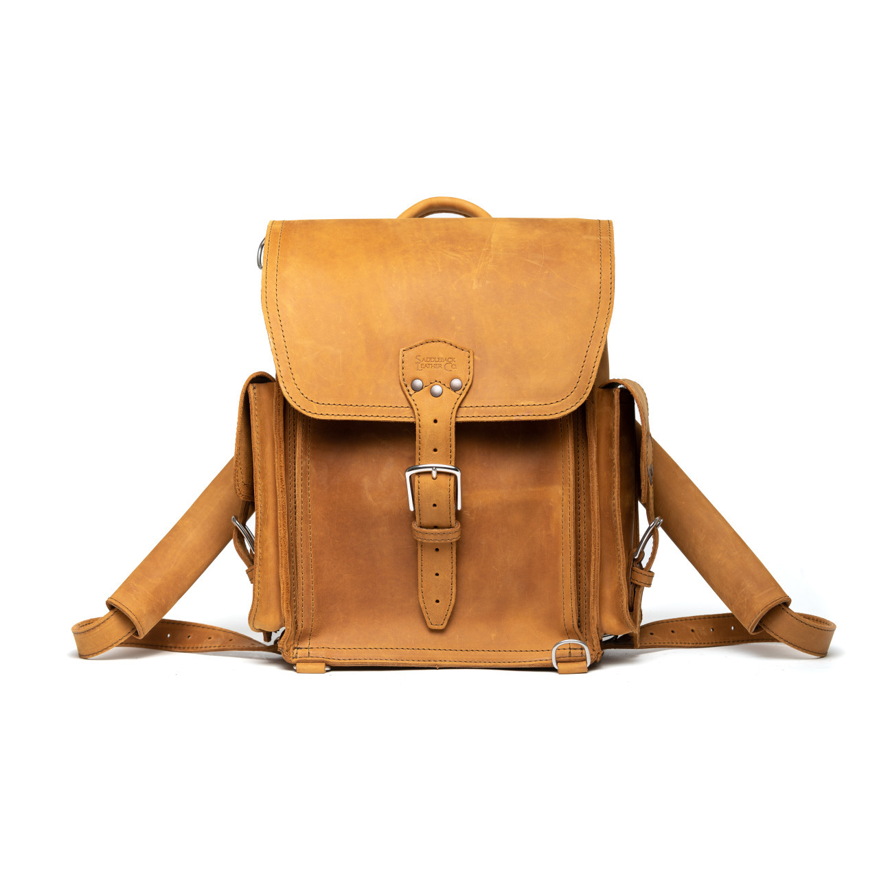 leather work backpack