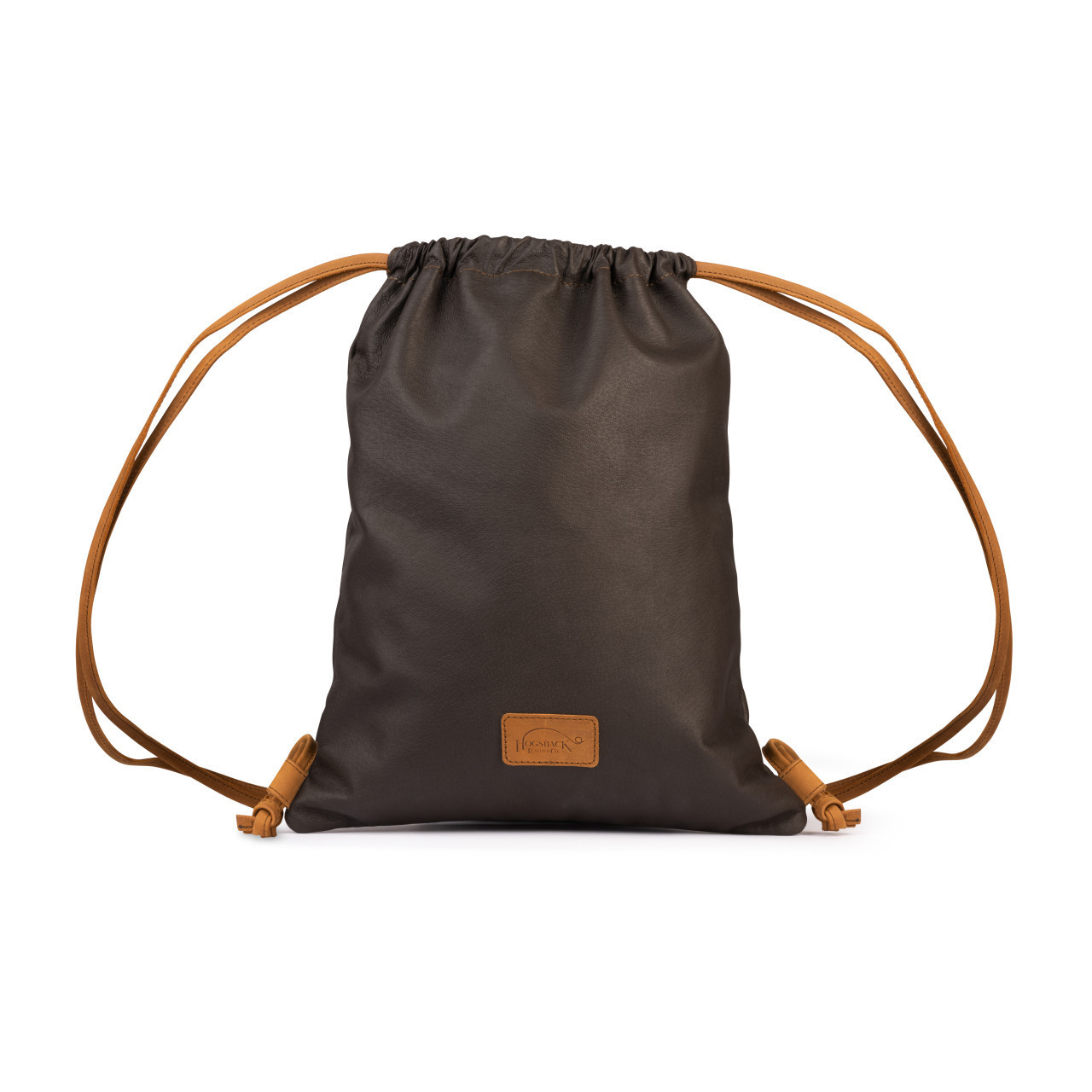 leather string backpack