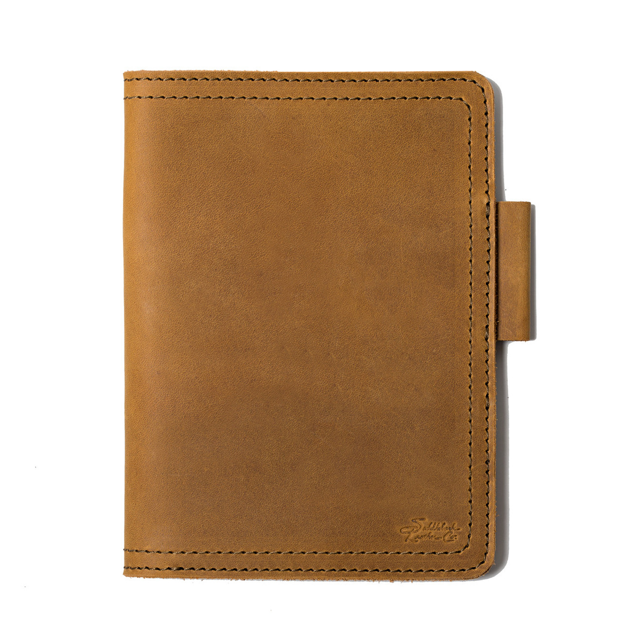 Leather Slim A5 Notebook / Planner Cover - Crazy Brown