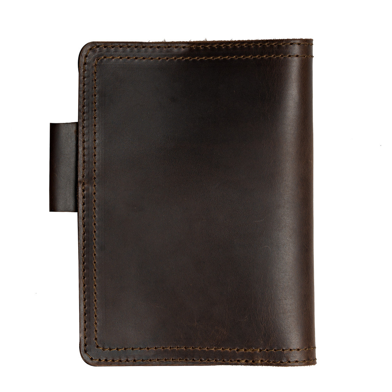 Personalized leather moleskine cover with pen holder – DMleather