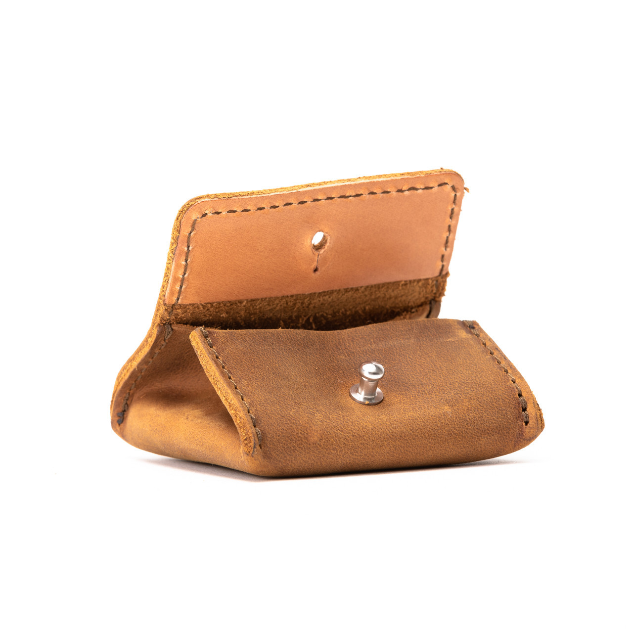 pebbled leather coin purse