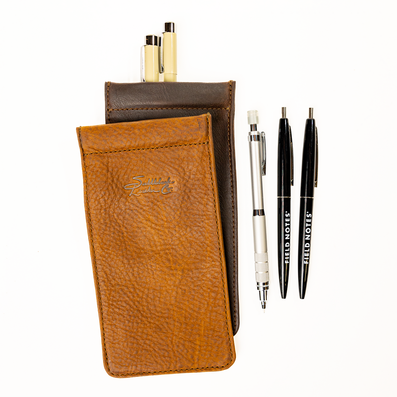 Bear Trap Leather Pen Case