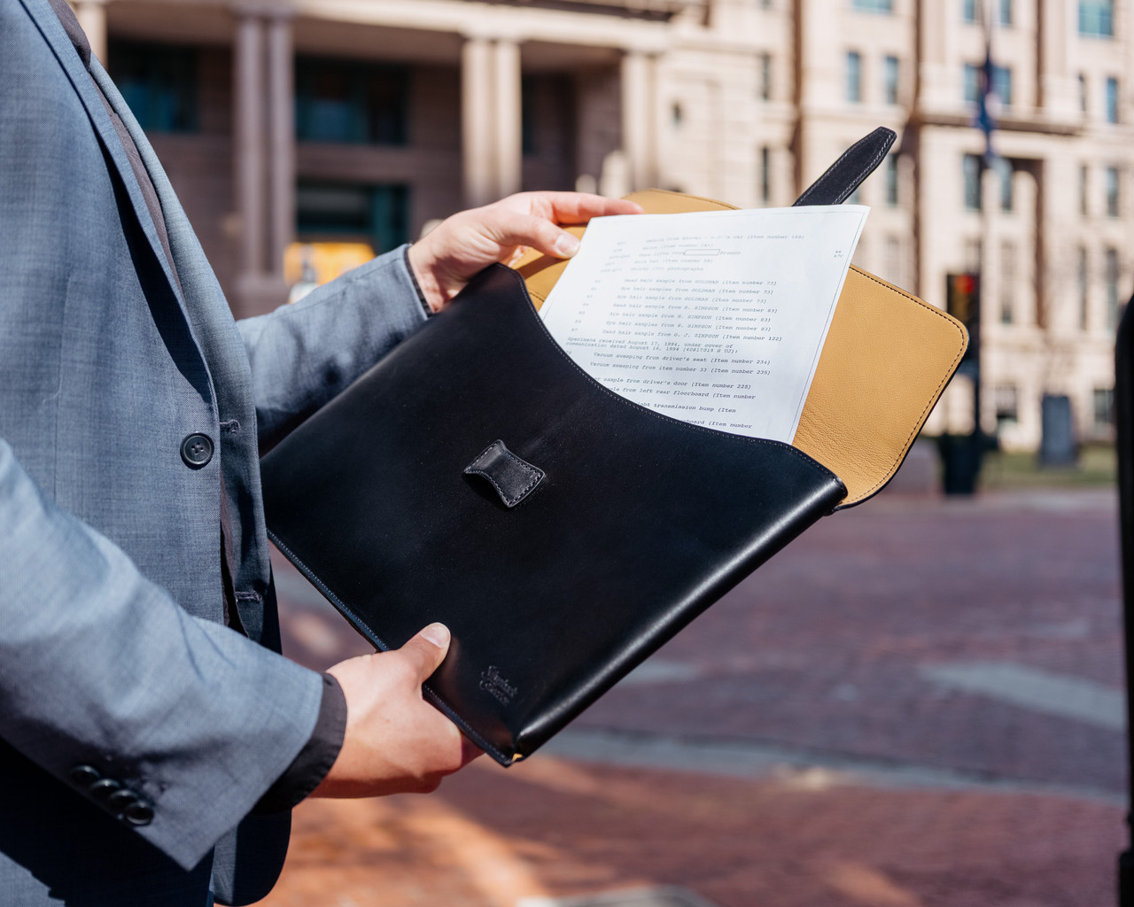 Leather Document Holder|Silverback Collection