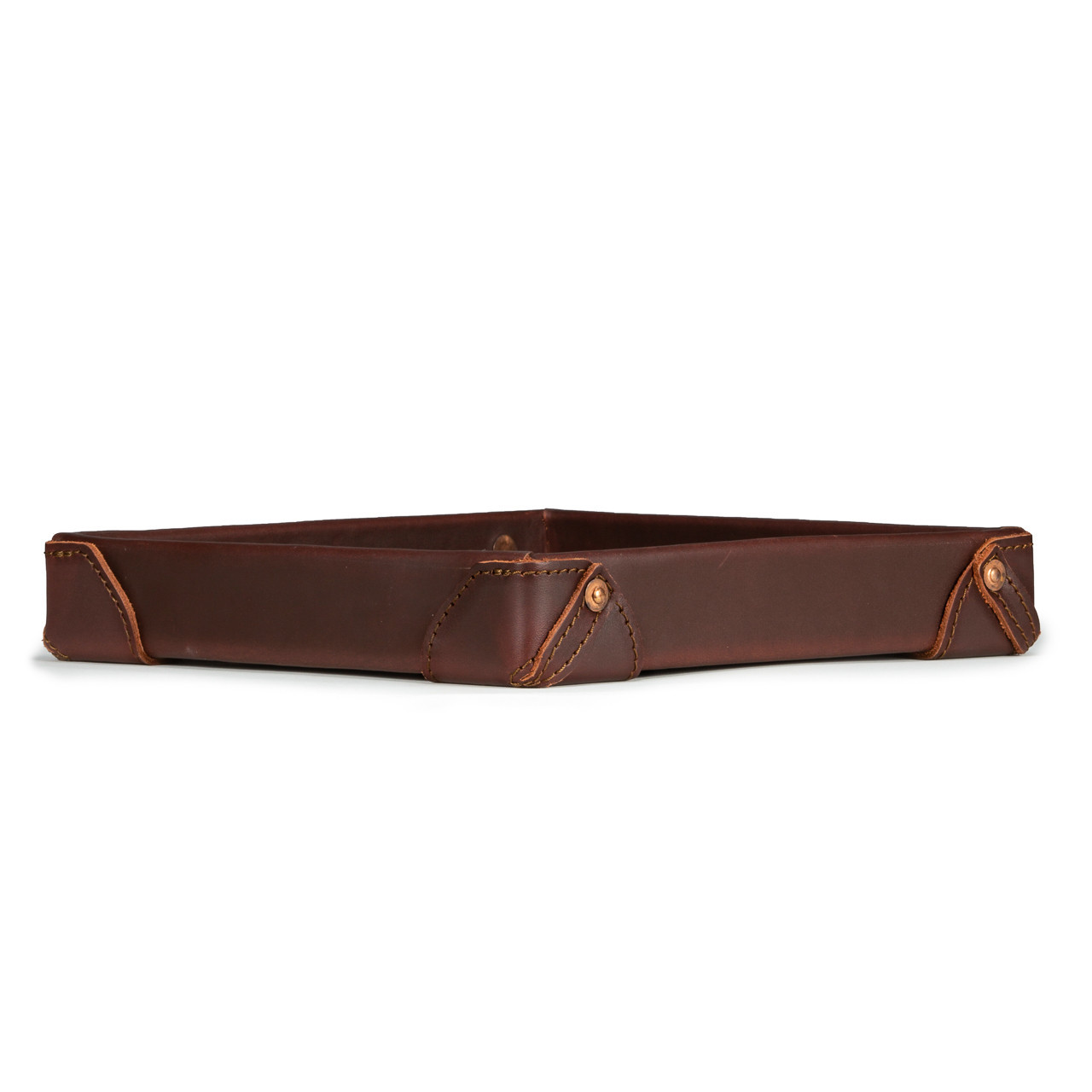 Hard Leather Catchall Valet Tray - Thumbnail 2