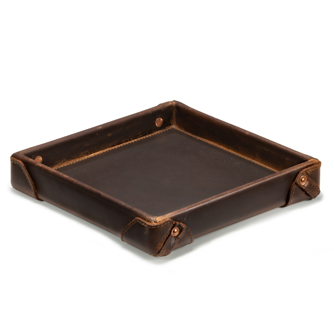 Leather Catchall | Valet Tray Desk Nightstand Office Organizer