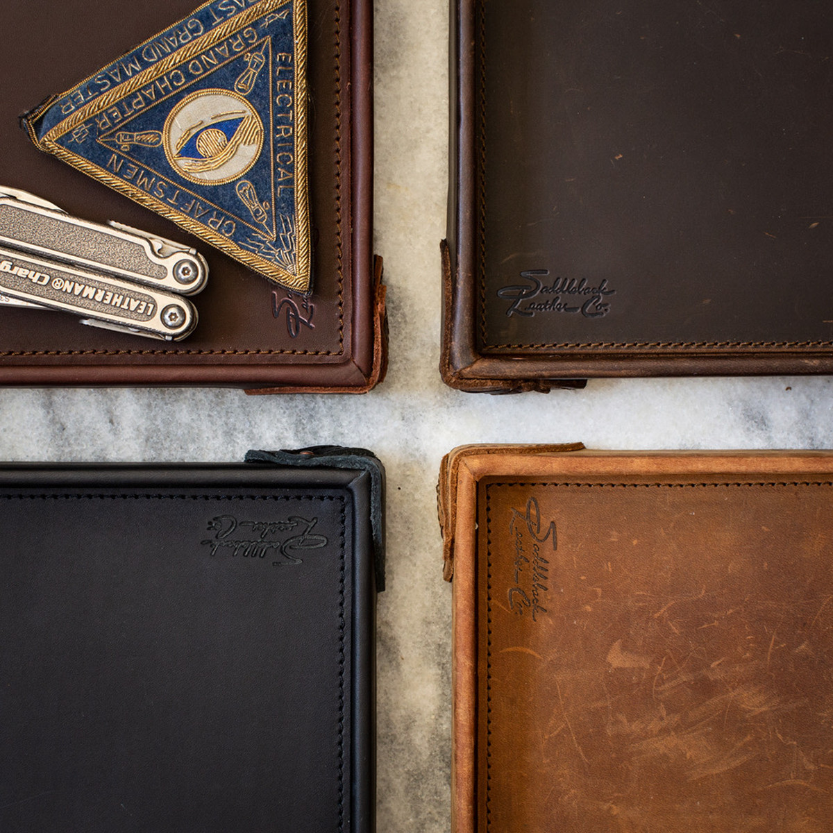 Leather Catchall | Valet Tray Desk Nightstand Office Organizer