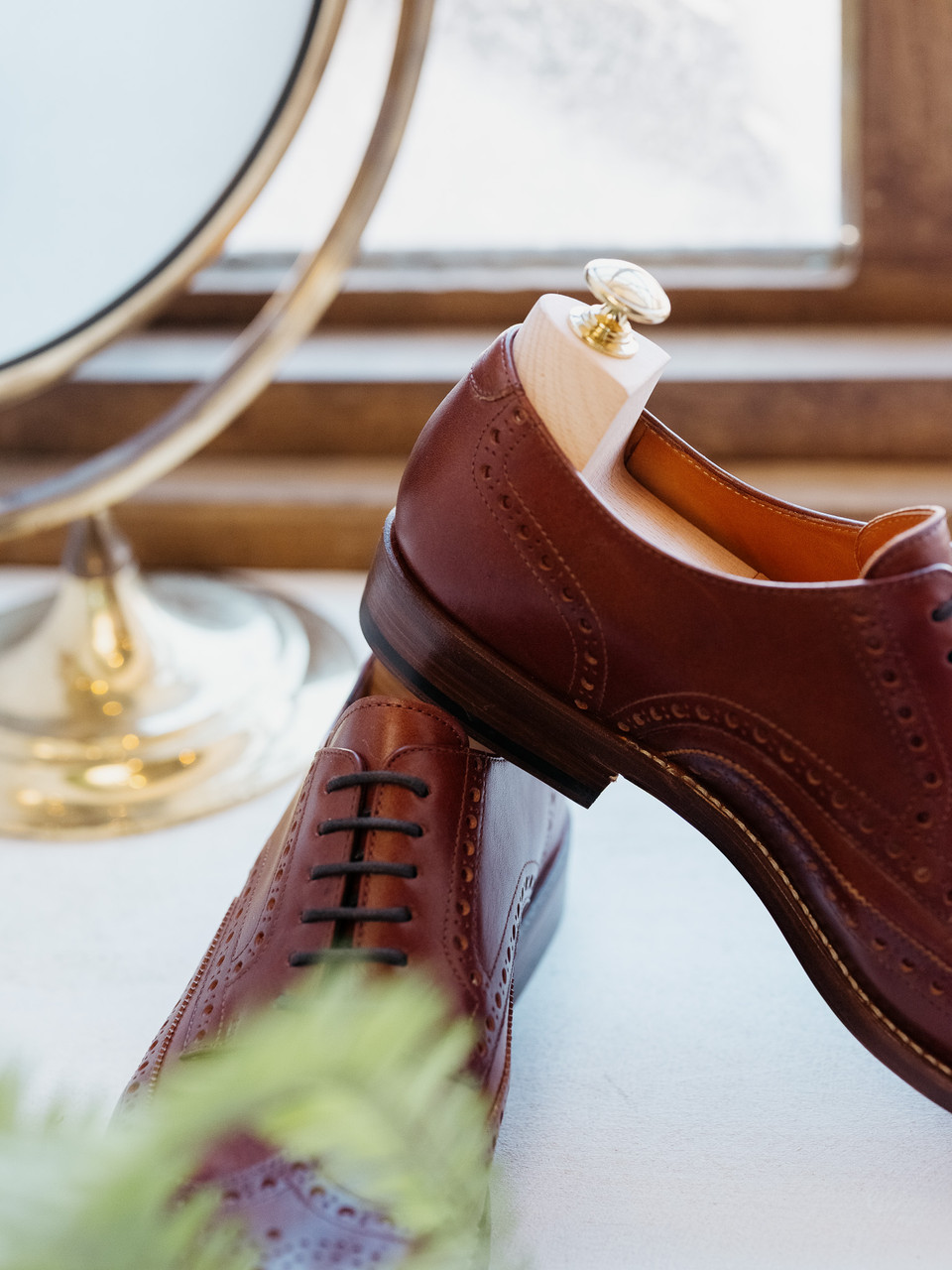Men's Full Grain Italian Leather Wing-tip Shoes|Saddleback Leather