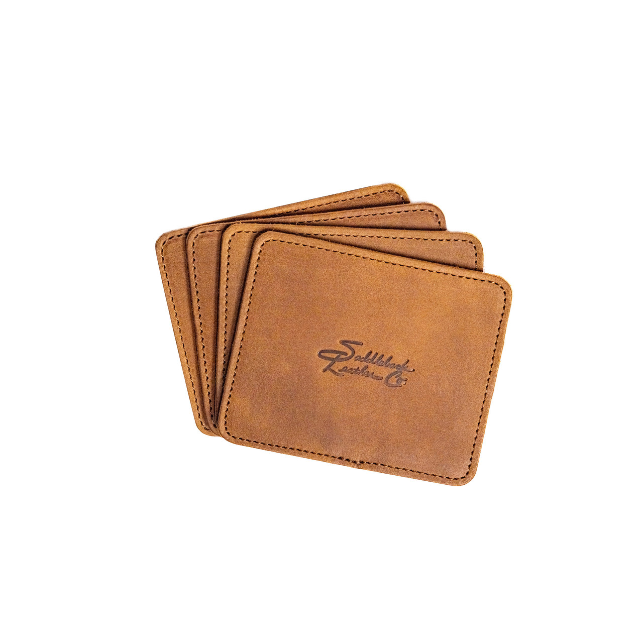 Leather Coaster Set - Thumbnail 3