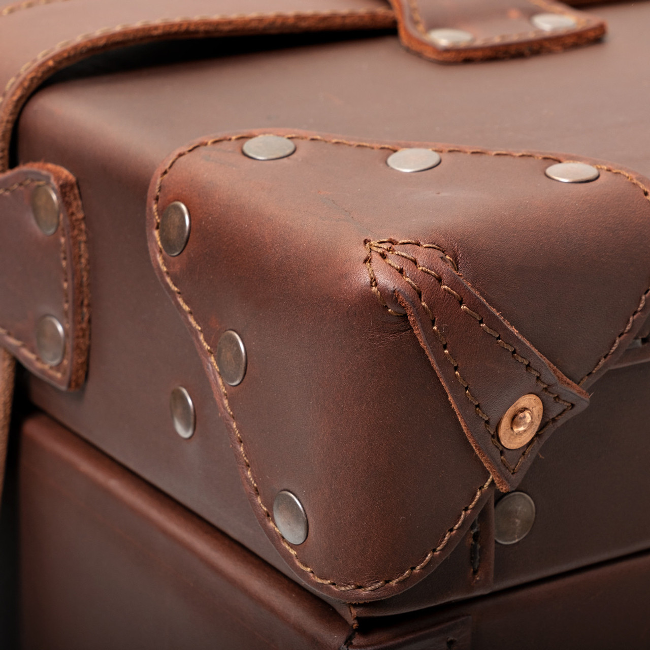 Leather Trunk, Quality Full Grain Steamer Luggage