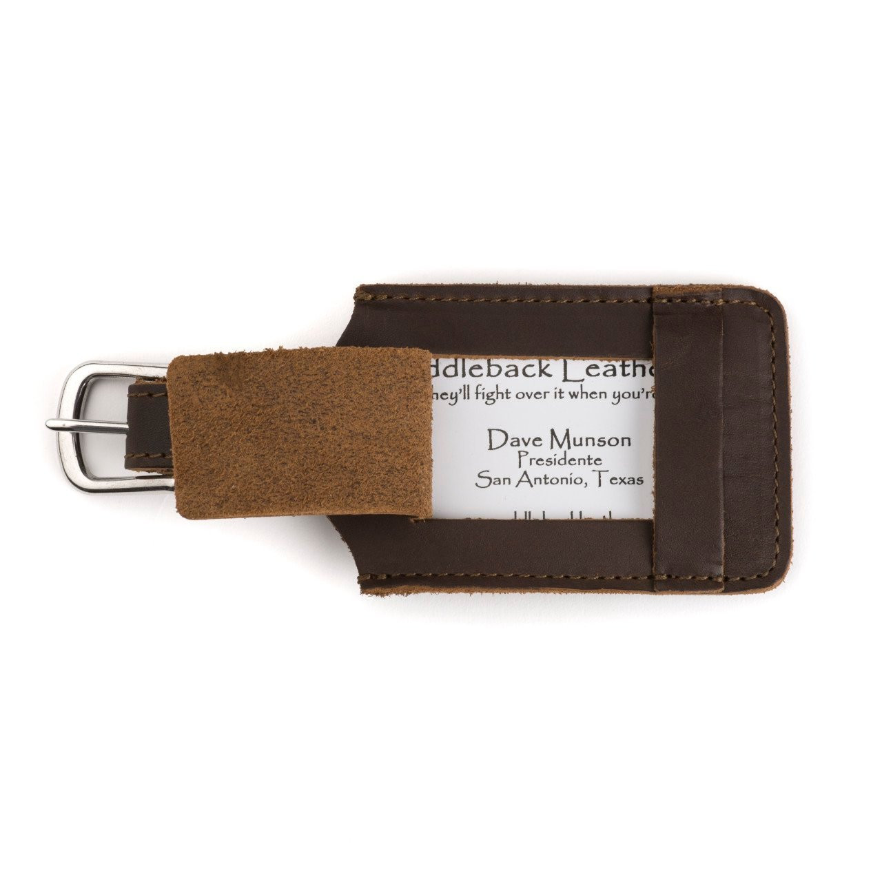 Leather Luggage Tag
