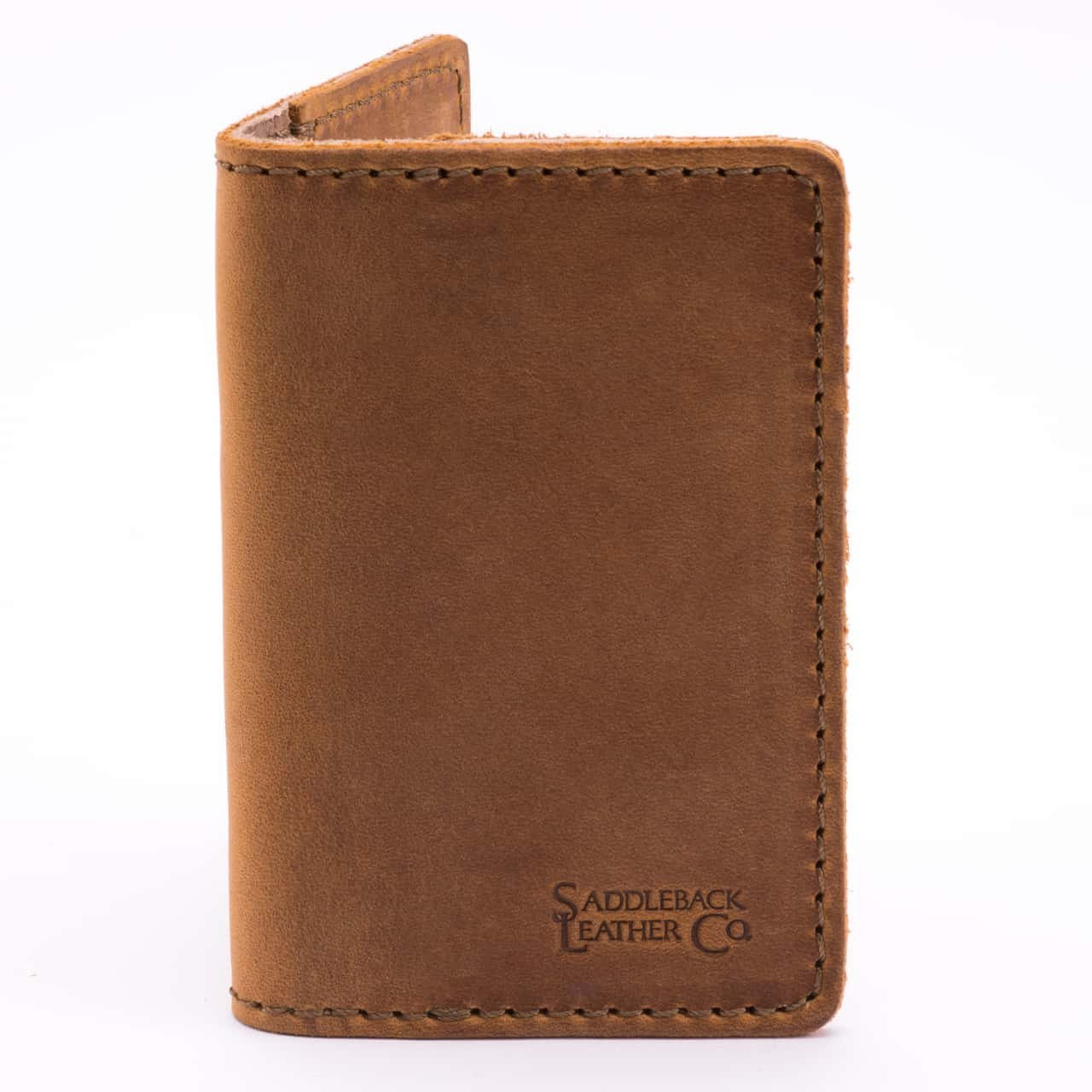 Coach Wallet Holder Color: Brown Thick Leather Check Holder