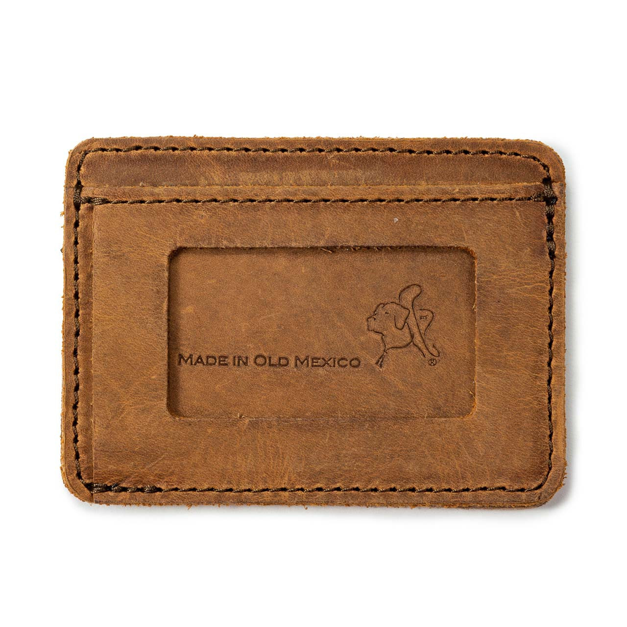 Personalized Leather Wallet With ID Window Front Pocket 