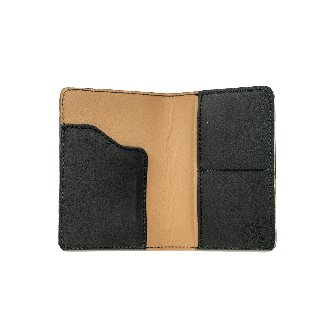 Leather Passport Wallet for Men | Slim Bifold Card with RFID