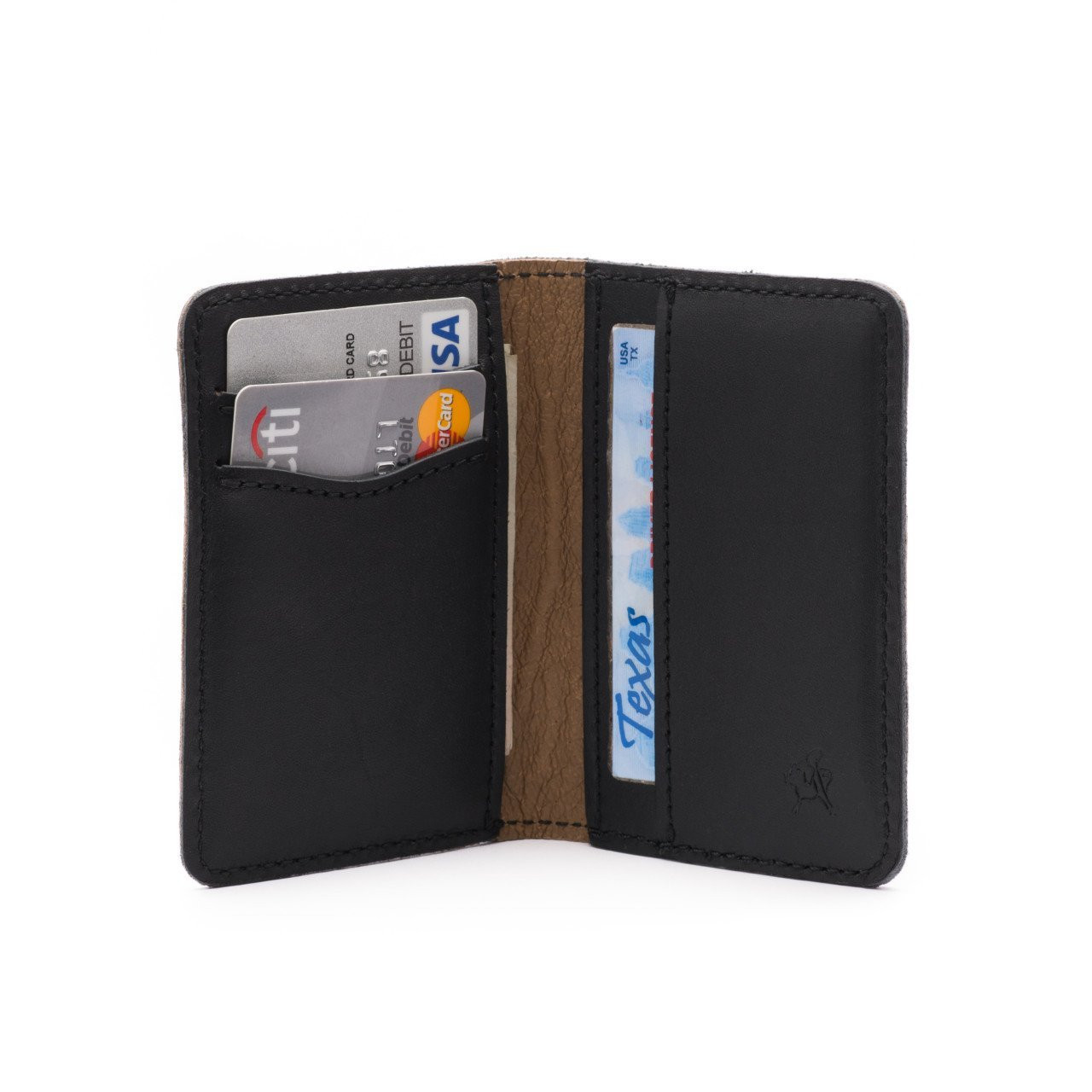 Men Designers Short Wallet Genuine Leather Black Credit Card