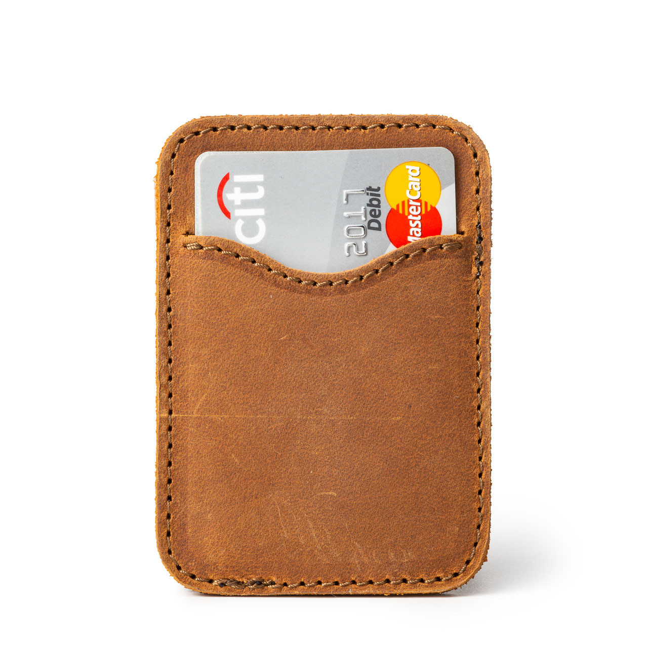 Leather Wallet for Men | with RFID Minimalist | Slim for Pocket Men\'s Saddleback Card Front