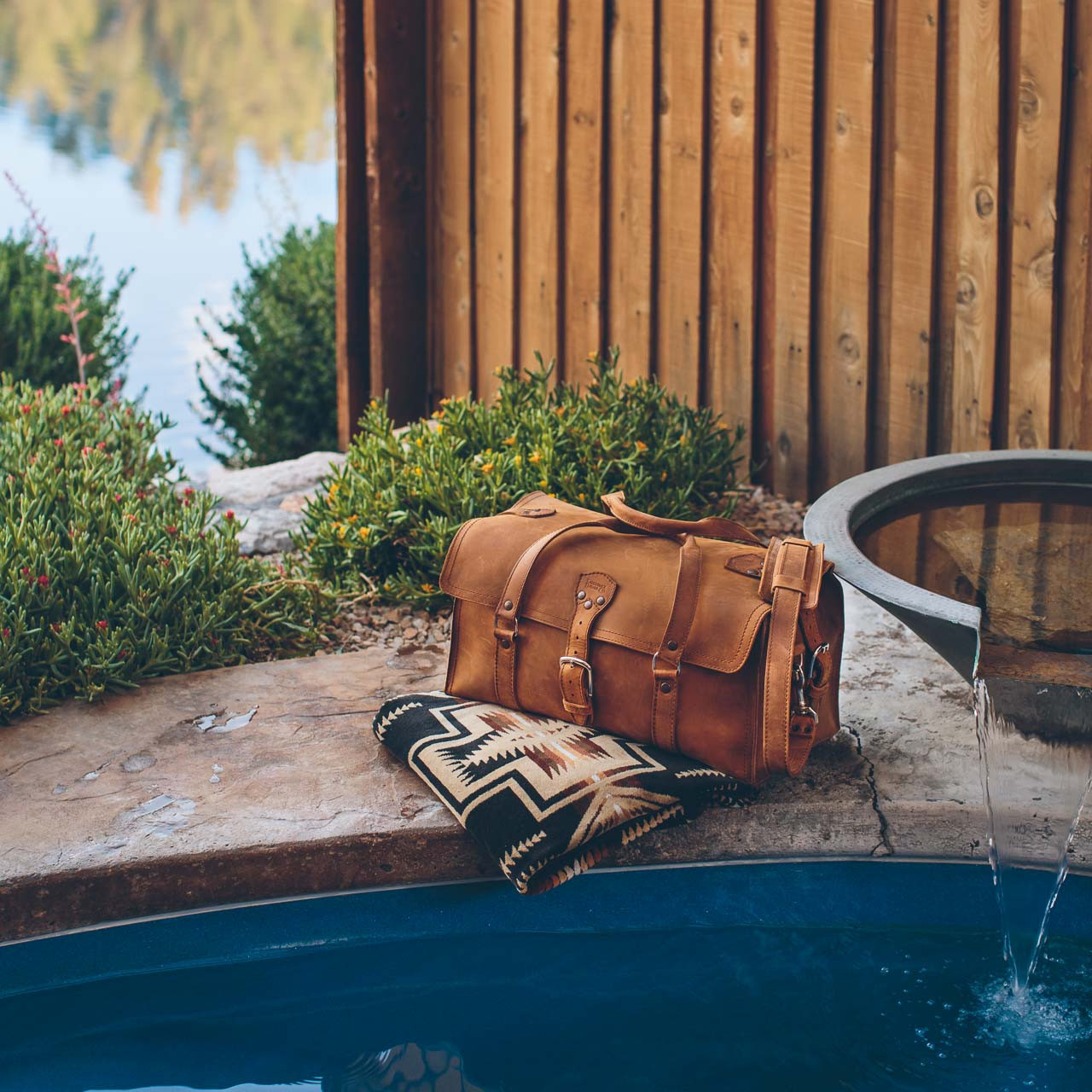 Hot Springs leather backpack