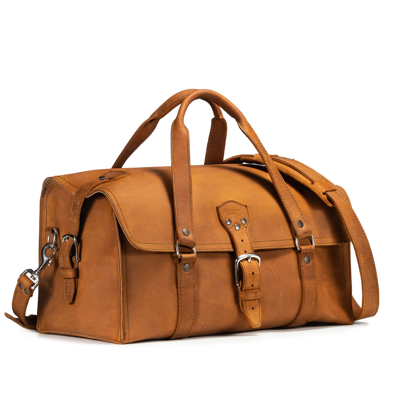 WANDERLUST Leather Weekender ~ Tan Camo – Prince of Scots