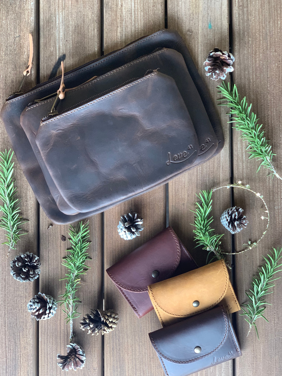 Leather Accessory Pouch(B) – Contemporary Longrifle Association