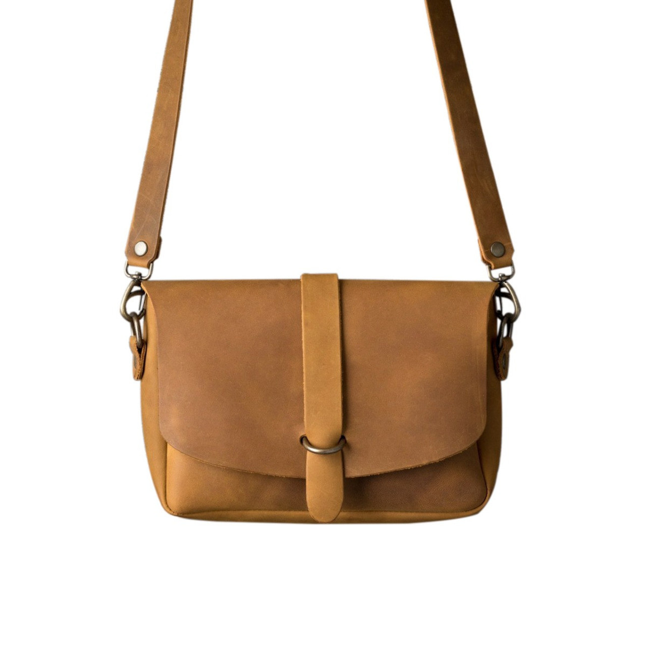 LODIS Texas Leather Morgan Satchel with Crossbody Strap - QVC.com