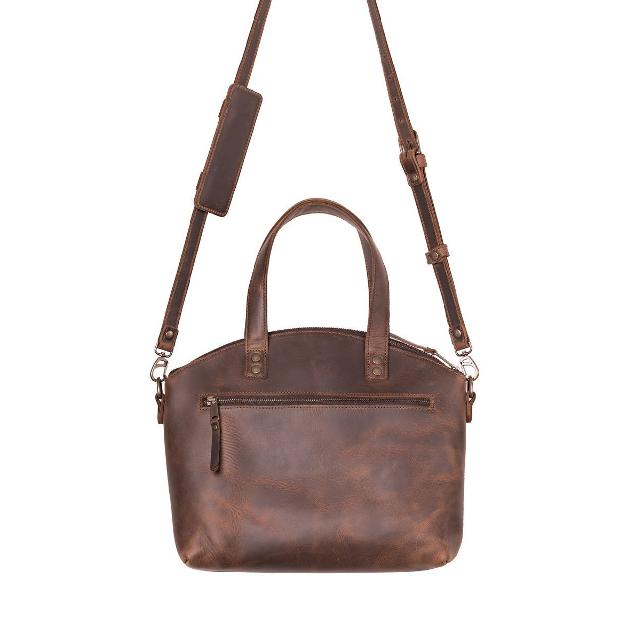 leather crossbody satchel