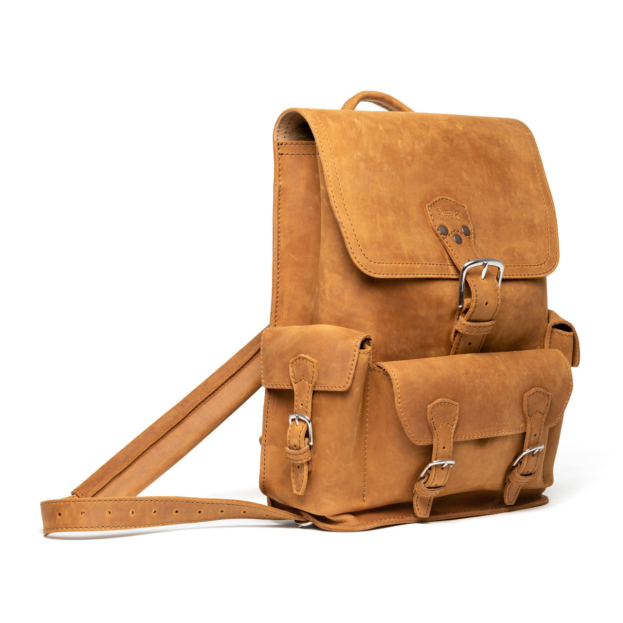 Samsonite Classic Leather Slim Backpack, Cognac, One India | Ubuy