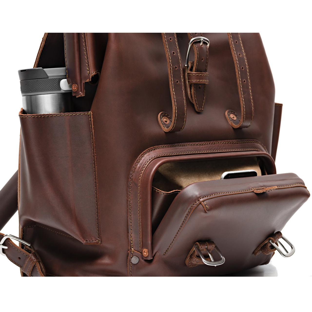 Salmo Nature -  Large Leather Reel Bag