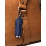 This is the blue chapstick holder shown attached to a bag