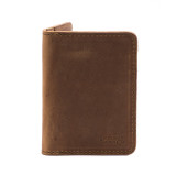 Dave's Deals Slim Bifold Leather Wallet - Tobacco