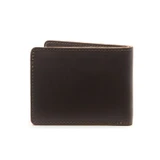 High quality dark brown full grain Dave's Deals Medium Bifold Leather Wallet - Dark Coffee Brown side view - Saddleback Leather
