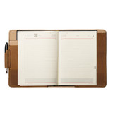 High quality full grain Large Leather Moleskine Cover interior view - Saddleback Leather