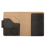 High quality full grain Large Leather Moleskine Cover alternate angle - Saddleback Leather