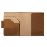 High quality full grain Large Leather Moleskine Cover side view - Saddleback Leather
