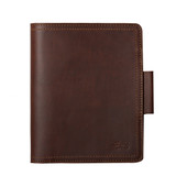 High quality full grain Large Leather Moleskine Cover alternate angle - Saddleback Leather
