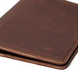 High quality full grain Large Leather Moleskine Cover alternate angle - Saddleback Leather