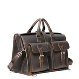 Dave's Deals Barrister's Briefcase - Dark Coffee Brown