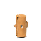 High quality bottom image of the tan Leather AirPod Pro Case.