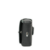 High quality bottom image of the black Leather AirPod Pro Case.