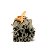 High quality full grain leather Waxed Canvas Fire Starter Rolls interior view - Saddleback Leather