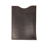 High quality full grain leather 16" Vertical Laptop Sleeve front view - Saddleback Leather