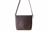High quality full grain Suzette's Steals Minimal Leather Tote - Dark Coffee front view - Saddleback Leather