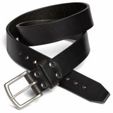 Dave's Deals Old Bull Leather Belt - Dark Coffee Brown-34