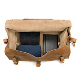 High quality full grain leather 27" Adolescent Beast Duffle Bag side view - Saddleback Leather