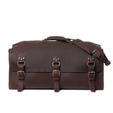 High quality full grain leather 27" Adolescent Beast Duffle Bag alternate angle - Saddleback Leather