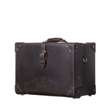 High quality full grain leather Grandfather Overnight Case alternate angle - Saddleback Leather