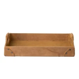 High quality full grain leather Grandfather Serving Tray alternate angle - Saddleback Leather
