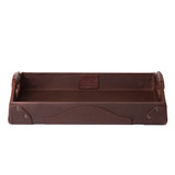 High quality full grain leather Grandfather Serving Tray alternate angle - Saddleback Leather