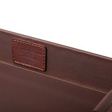 High quality full grain leather Grandfather Serving Tray alternate angle - Saddleback Leather