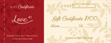 High quality full grain leather Printed Love 41 Gift Certificate front view - Saddleback Leather